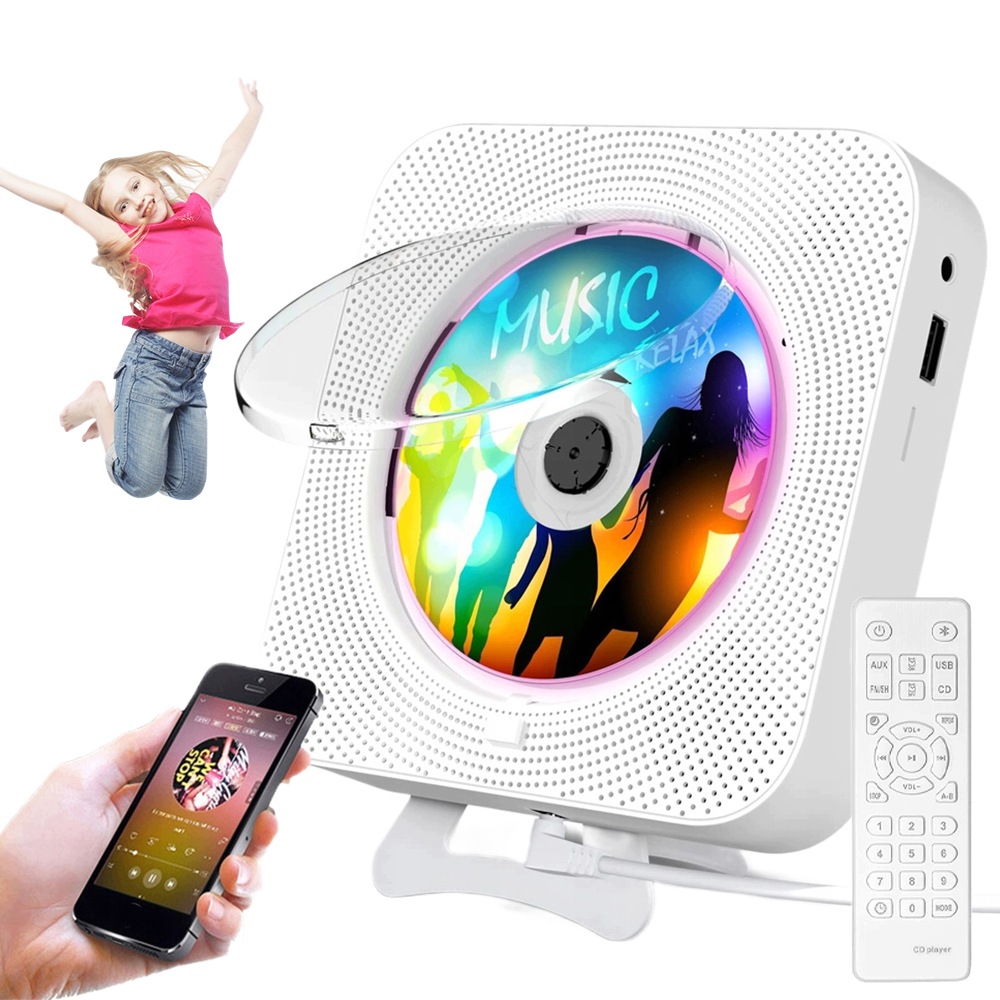 CD Přehrávač, Vestavěný Stereo Reproduktor Bluetooth, Multifunkční Usb Sd Aux