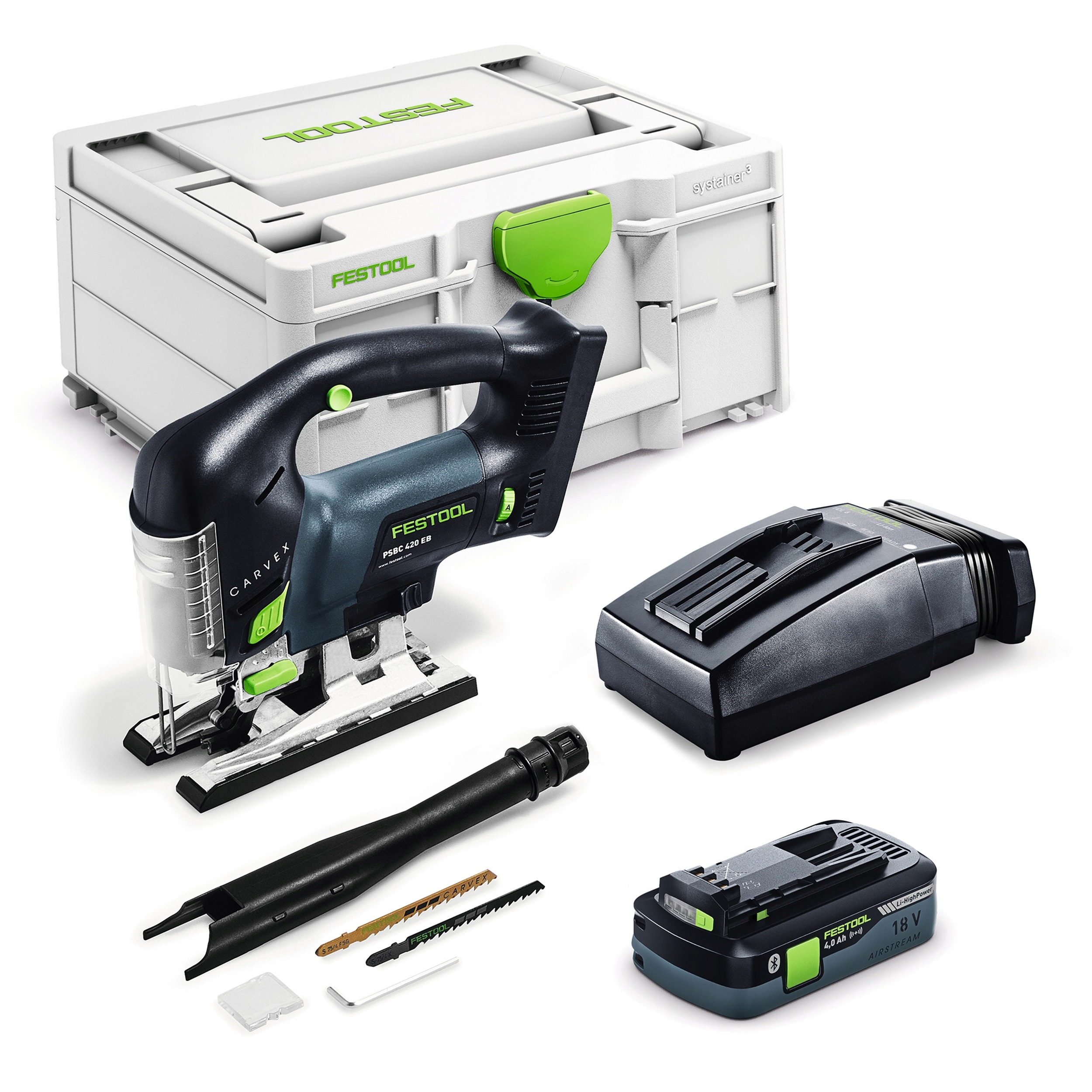Wyrzynarka Akumulatorowa Festool Carvex PSBC420 4,0Ah Lekka Zestaw 576532