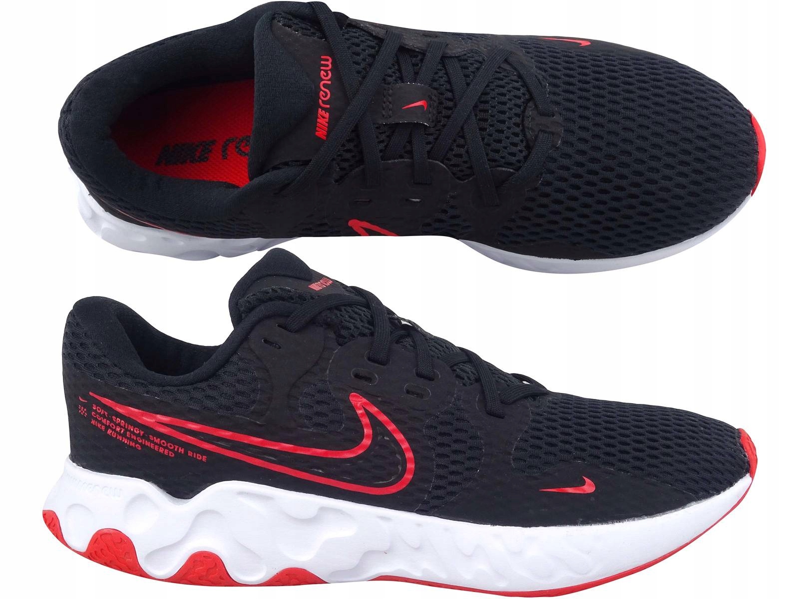 Nike Renew Ride Czarne Buty Bieganie Treningowe