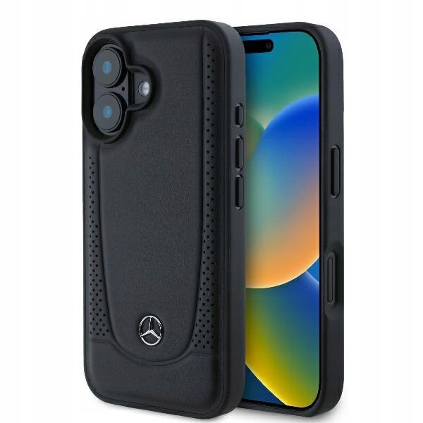 Mercedes MEHCP16SARMBK iPhone 166.1" czarny/black hardcase Leather Urb