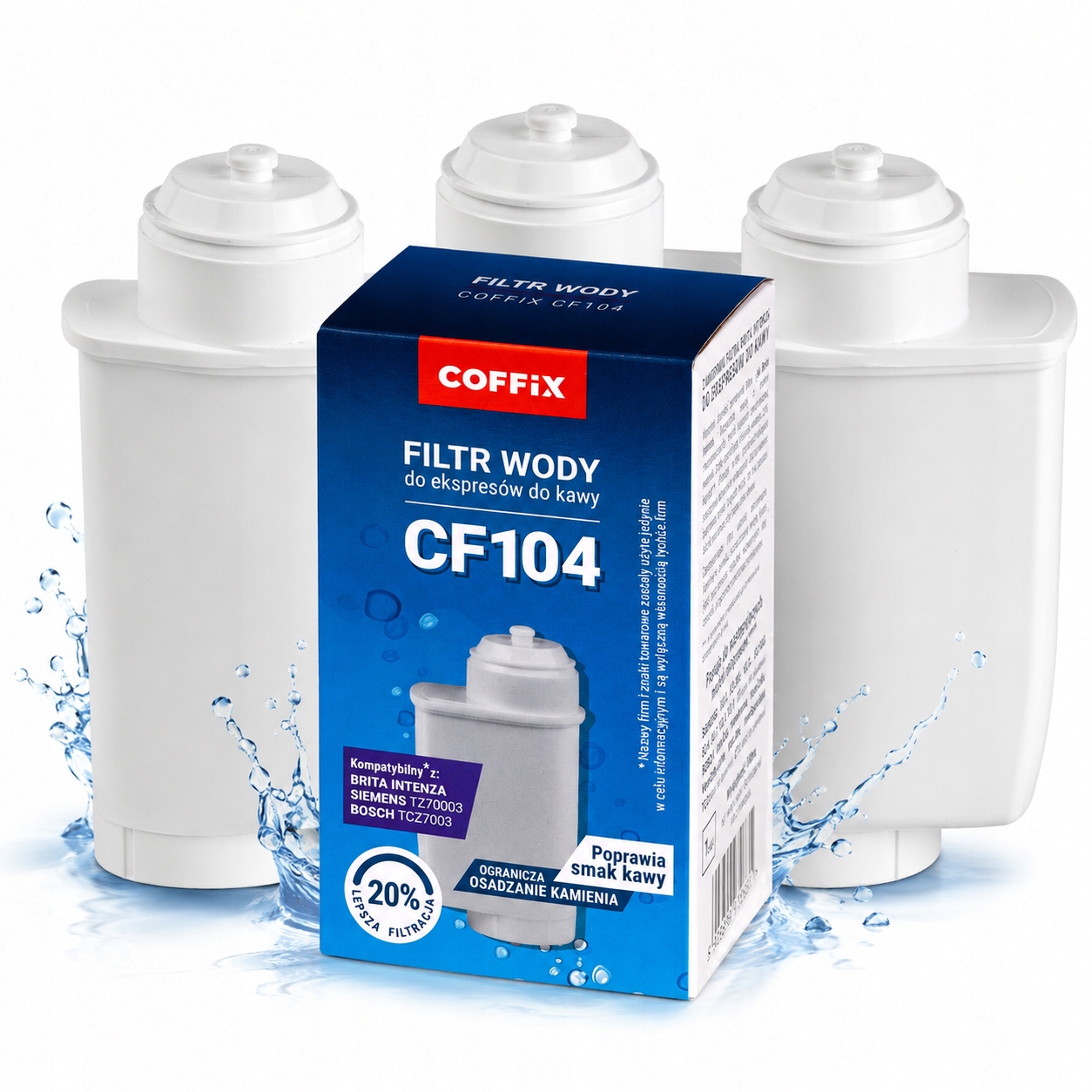 Filtrační vložka Coffix CF104 Bosch Siemens VeroCafe Eq Brita Intenza 3ks