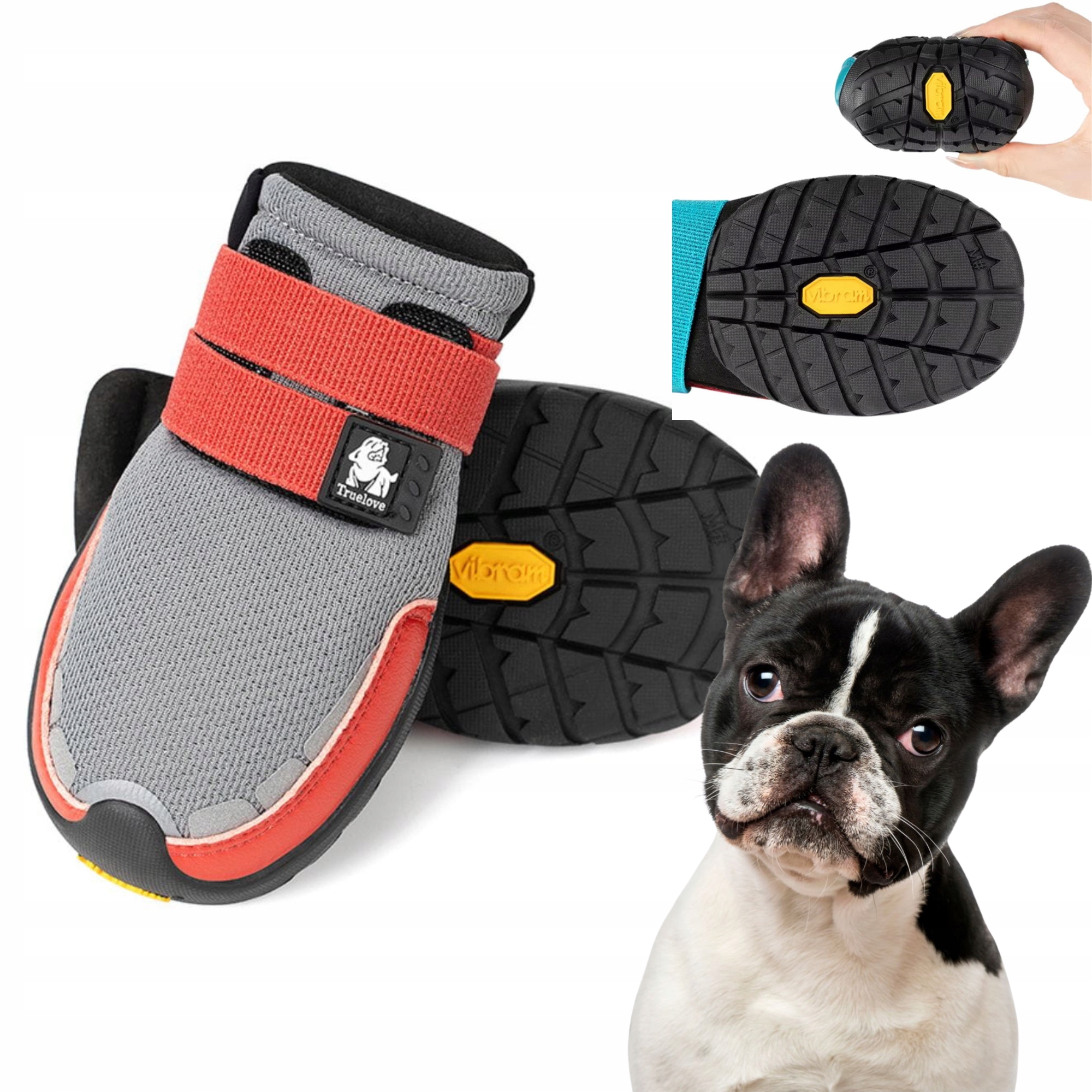 Boty Pro Psa Truelove On Track Podrážka Vibram M (2 ks) 6,4 cm Šedá