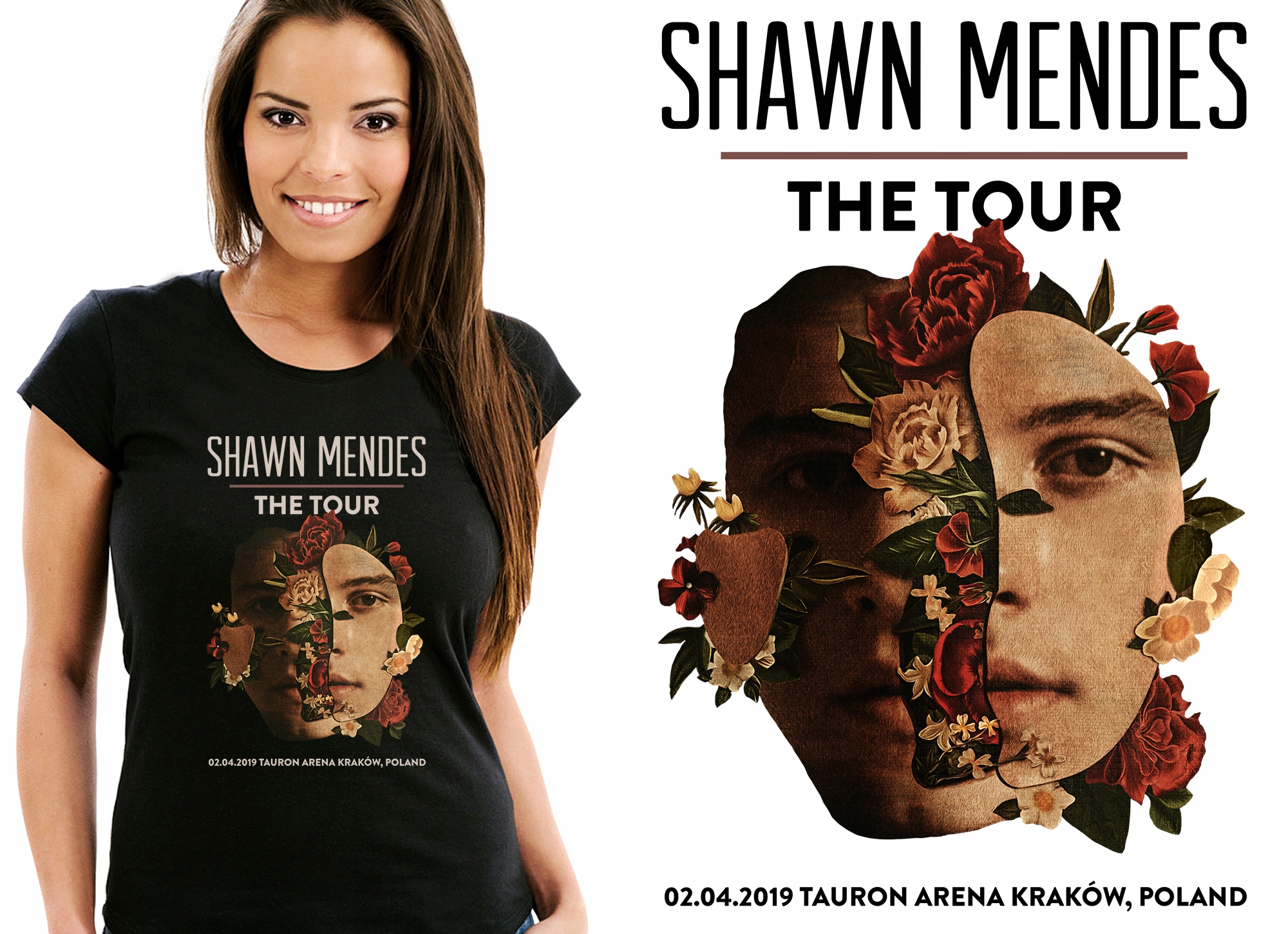 

Shawn Mendes Tour 2019 Kraków Koszulka Damska M