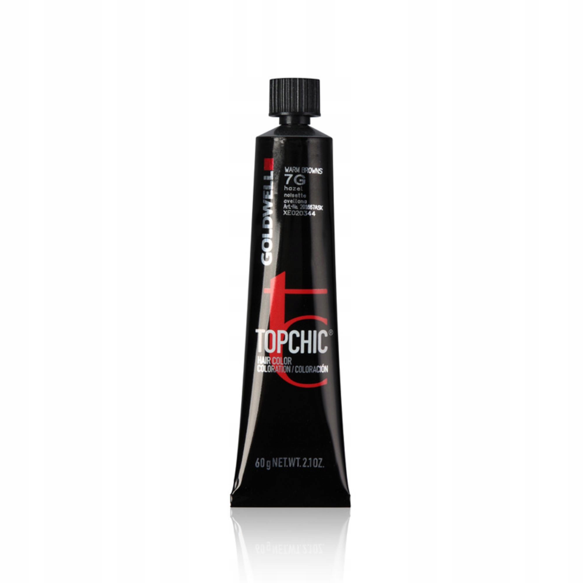 Goldwell, TopChic, Trvalá barva na vlasy, 7G Lískový oříšek, 60 ml