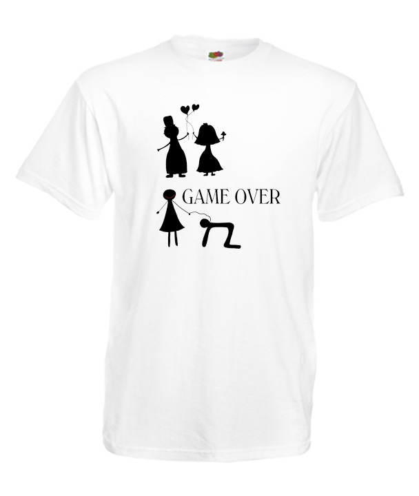 

XXL Koszulka Męska Wieczór Kawalerski Game Over