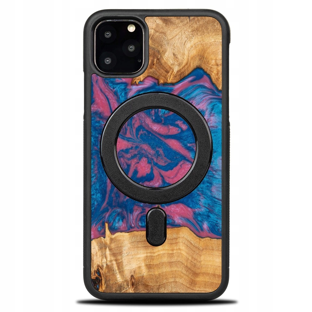 Pouzdro Bewood Unikátní pro iPhone 11 Pro Max Neonové Vegas s MagSafe