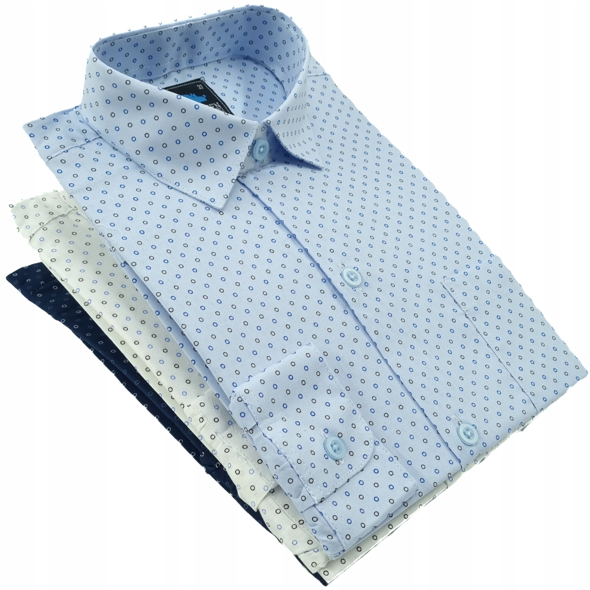 KOSZULA chłopięca wzór DŁUGI RĘKAW szkoła 128 Wiek dziecka 12 lat +