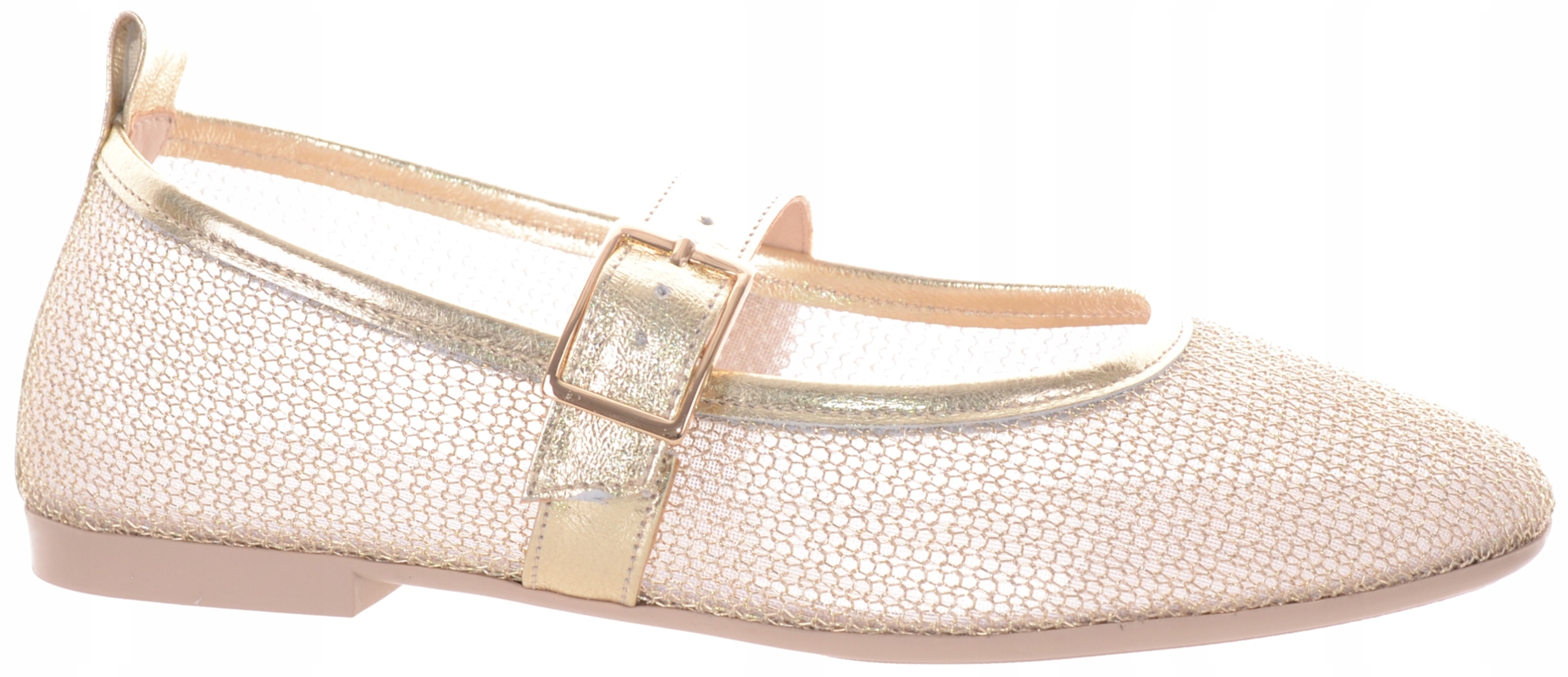 Dámské Baleríny Zlaté Elegantní Stylové Dámské Módní Ulmani 40