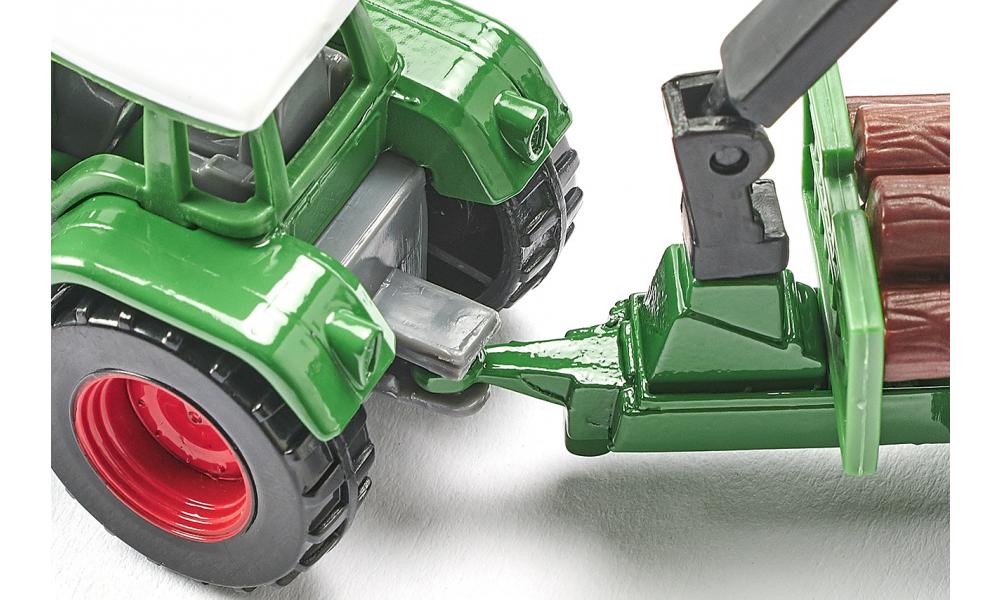 SIKU Traktor z leśną przyczepą | 1645 Marka Siku