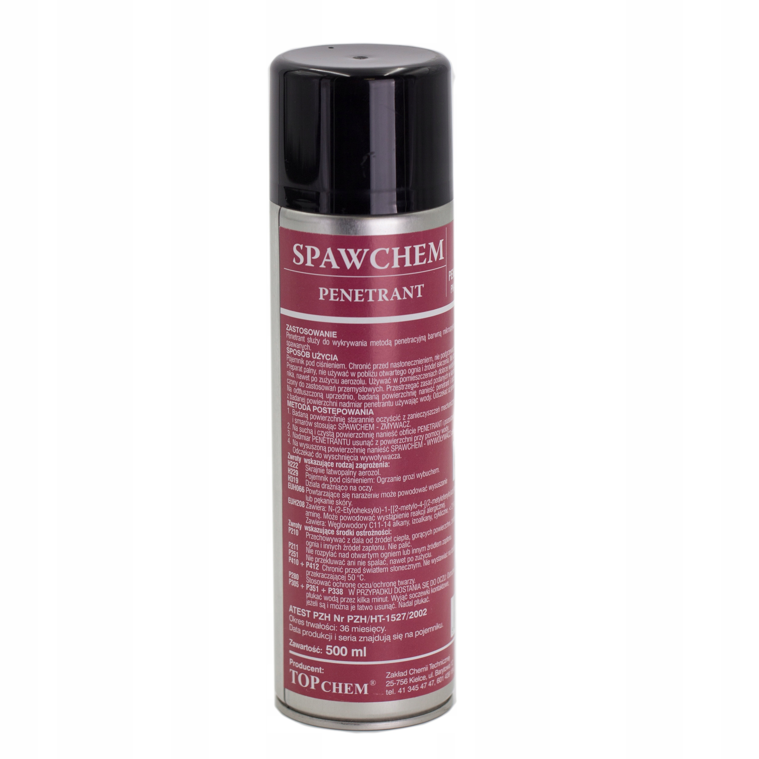 

Penetrant do badań Ndt spray 500ml Spawchem