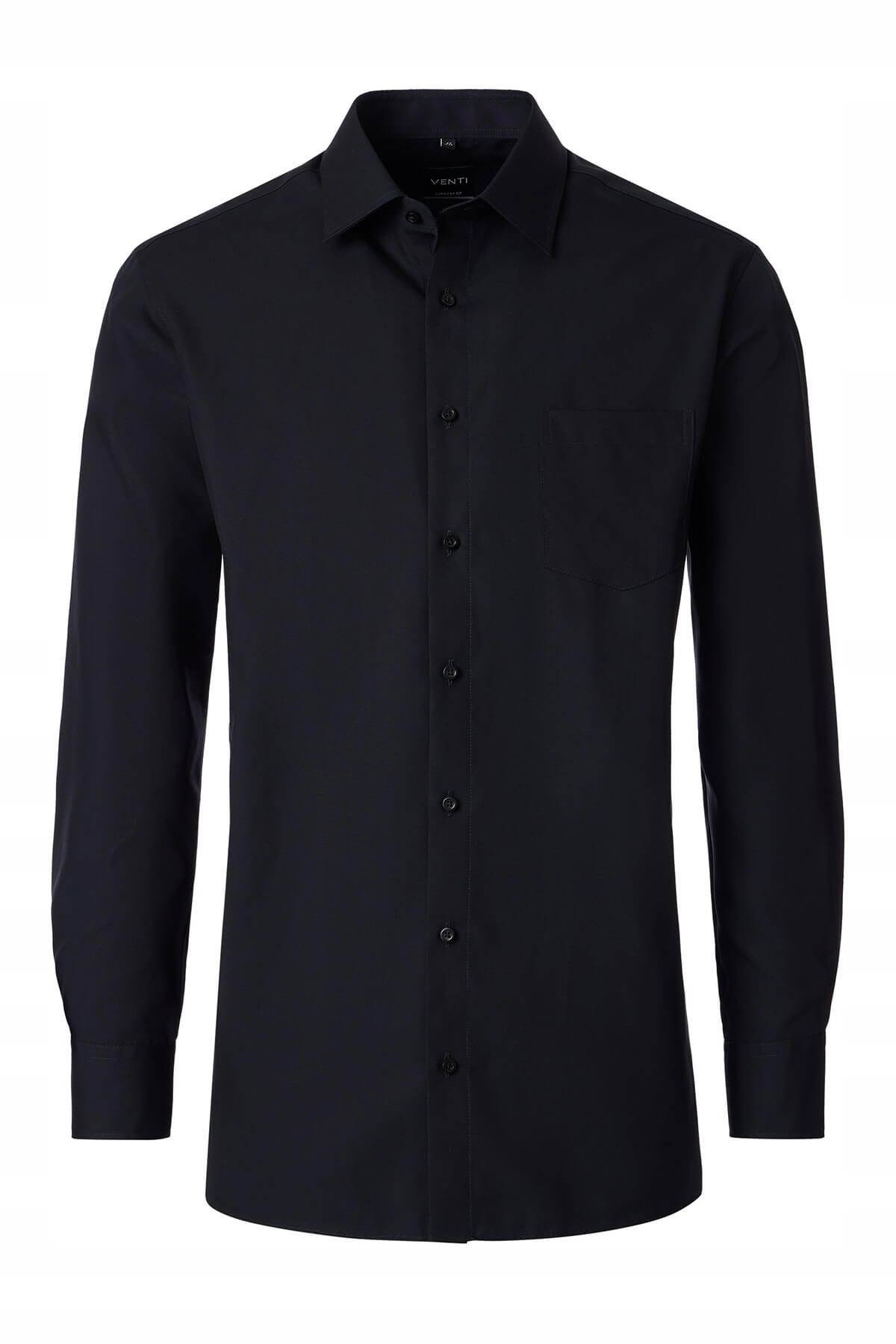 Venti Velká Elegantní Košile Velké Velikosti Černá 2XL 46