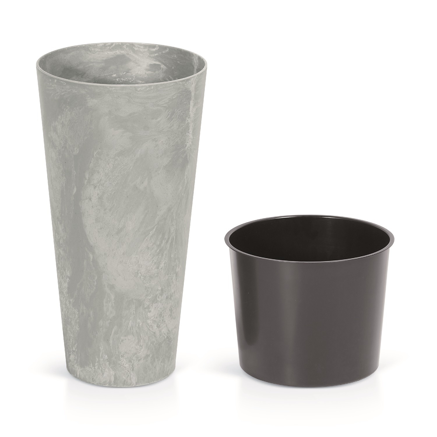 Doniczka wysoka Effect Tubus DTUS250E + wkład | Beton — 6