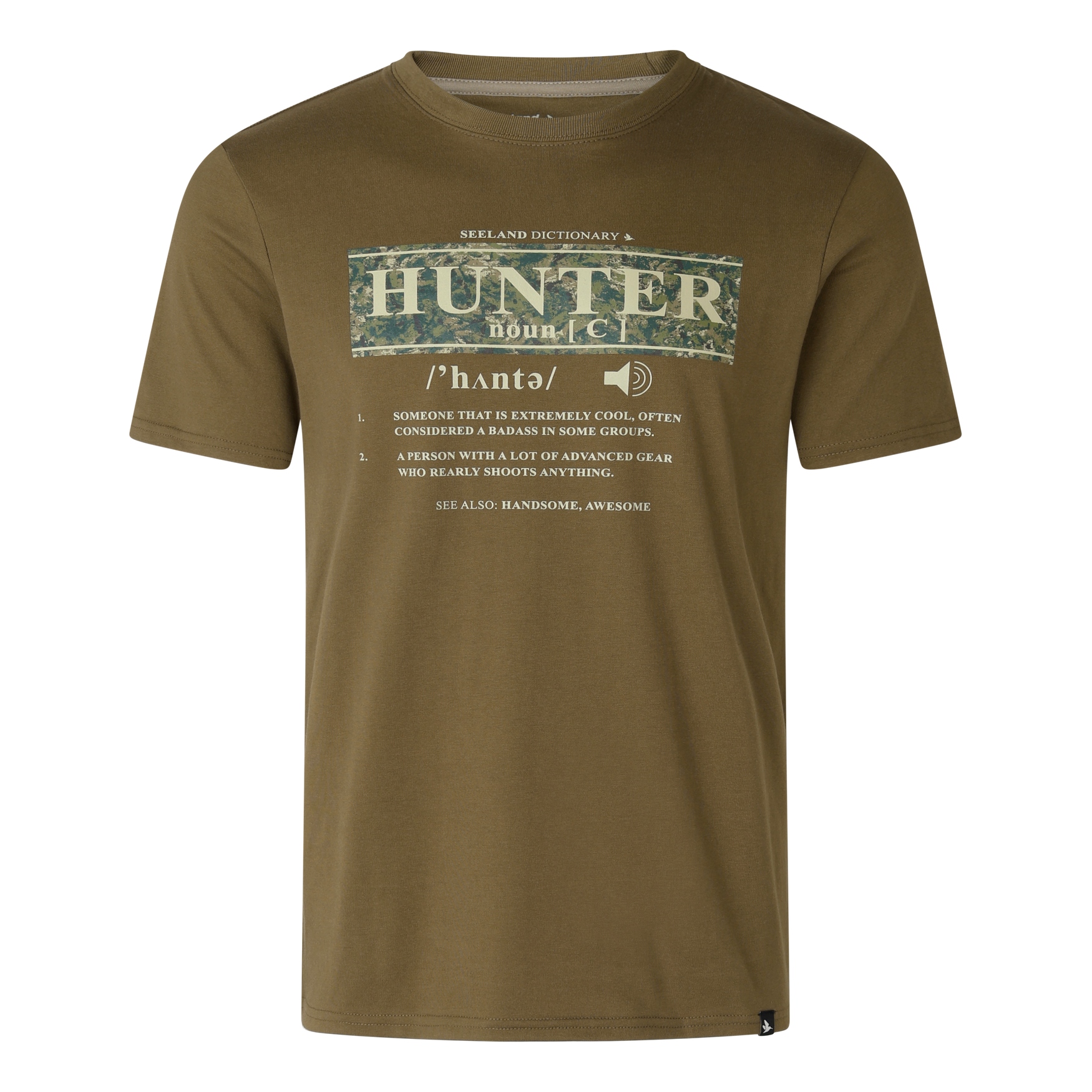 T-shirt Męski Seeland Dictionary Military Olive XL
