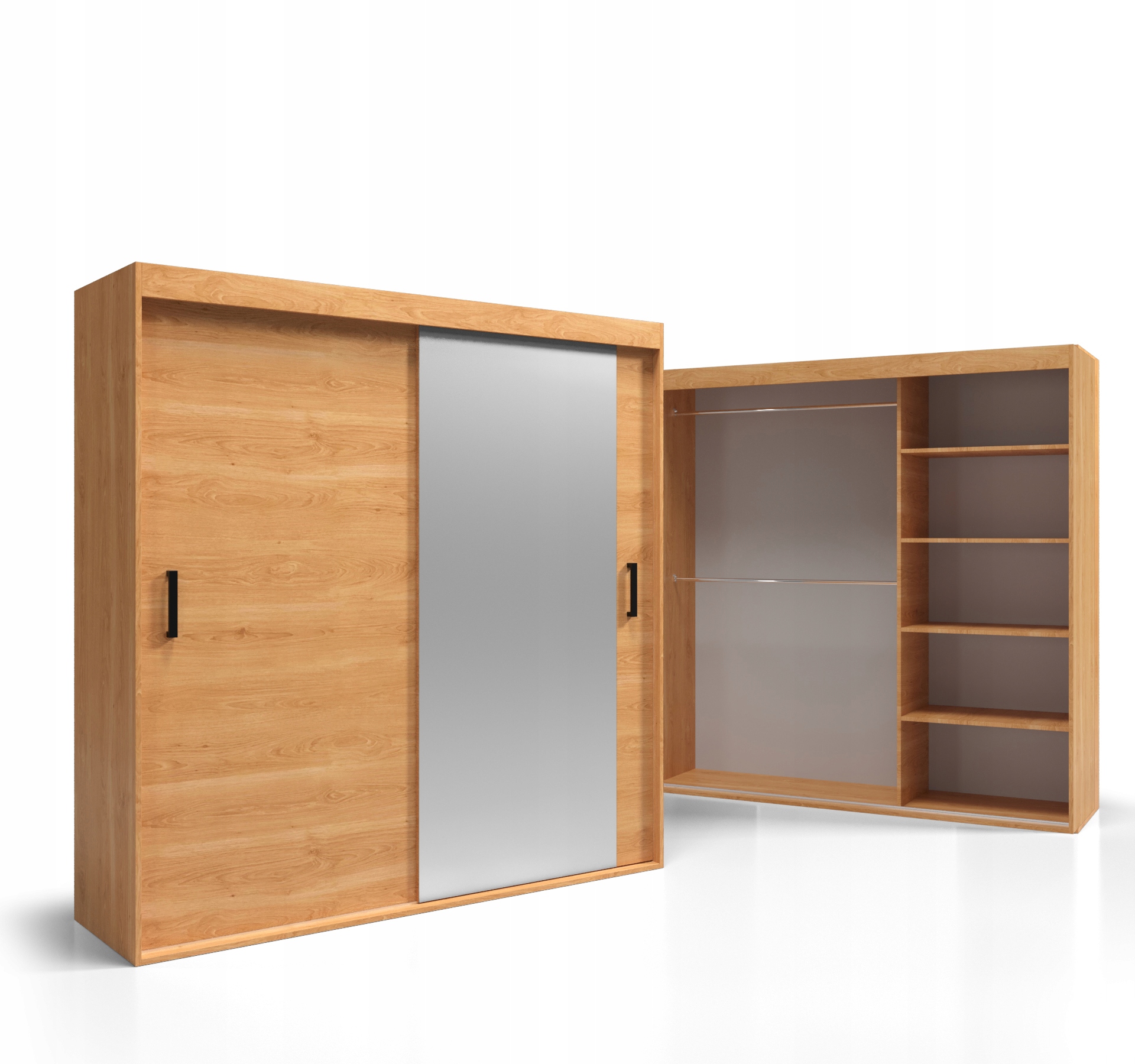 Skříň Posuvné dveře 150x240 Deska 18 mm Zrcadlo VSZ35 O-sofa