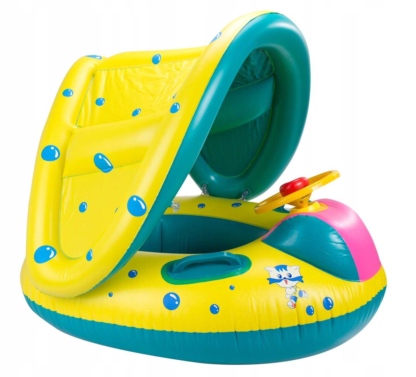 DMUCHANE KOŁO DLA DZIECI Z DASZKIEM I KIEROWNICĄ Model DMUCHANE KOŁO DLA DZIECI