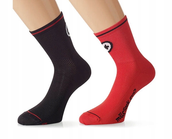 Skarpety Assos Mille Evo7 National Red 36-38EU