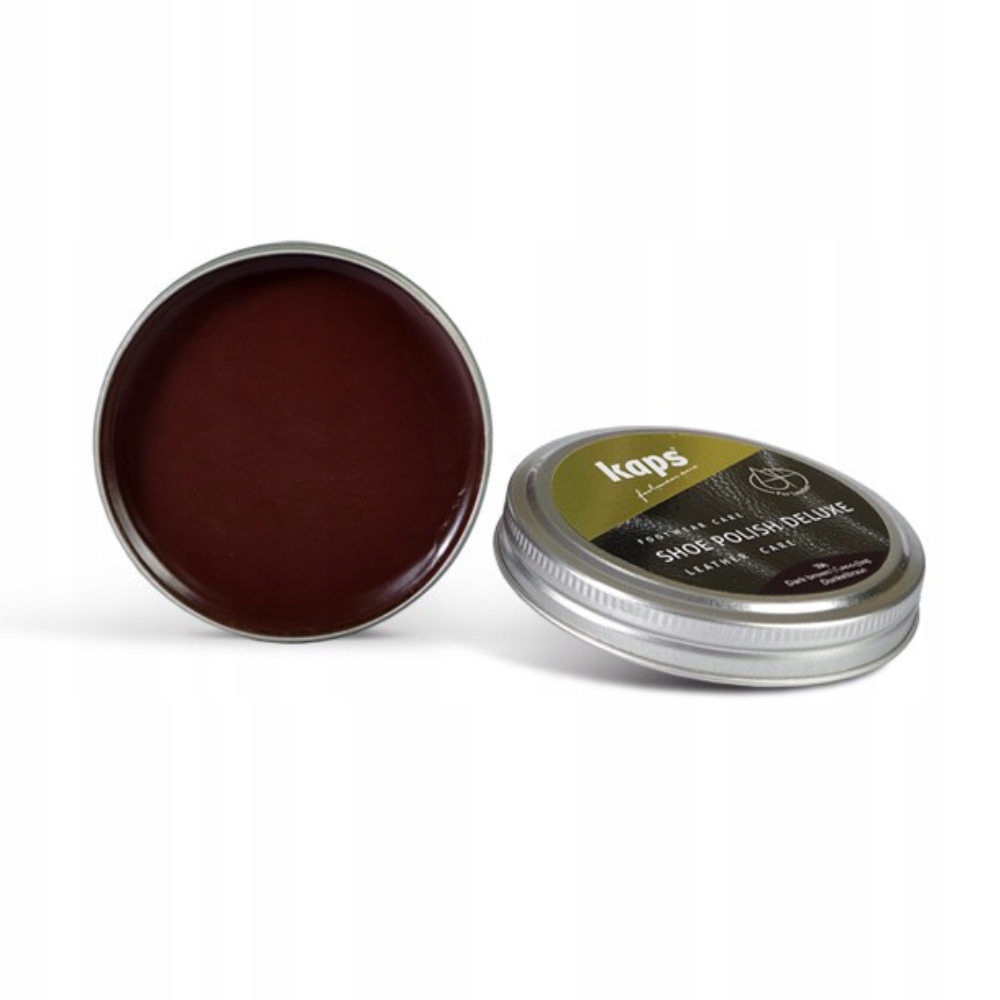 CIEMNO BRĄZOWA PASTA DO BUTÓW Z WOSKIEM SZCZOTKA DO NAKŁADANIA KREMU BRĄZ Stan opakowania oryginalne