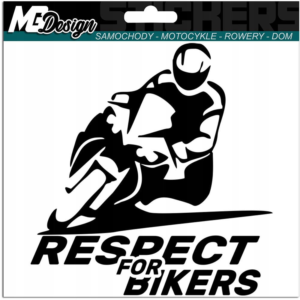 

Naklejka na samochód Respect For Bikers 15x15