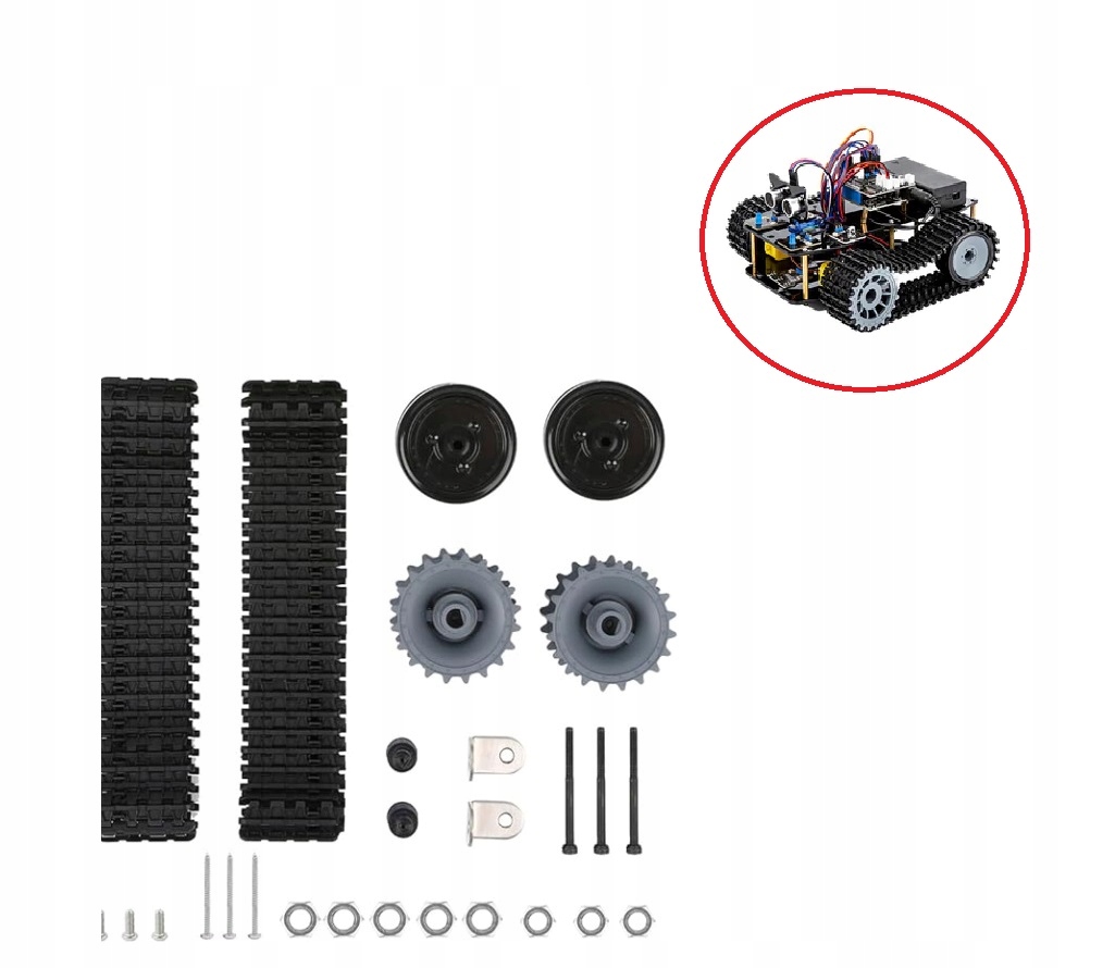 Housenka Housenky pro robotickou plošinu Acebott QD004 tank Diy Stem 2ks