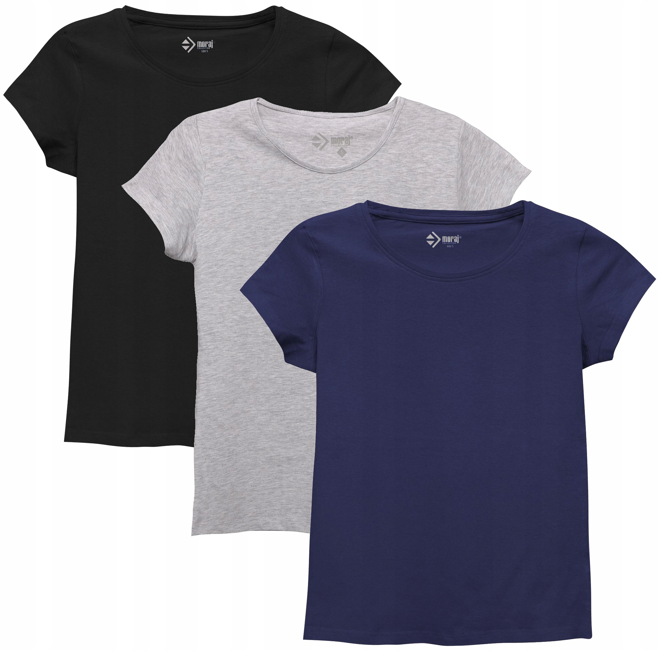 

T-Shirt Koszulka Damska Zestaw 3 szt. Moraj XL
