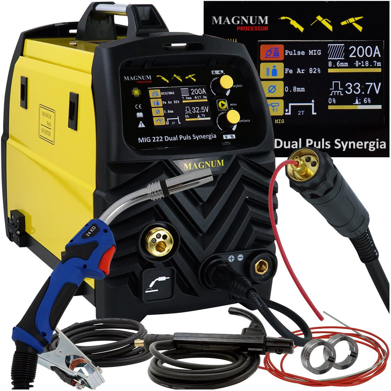 Spawarka Migomat Magnum Mig 200 Synergia Dual Puls