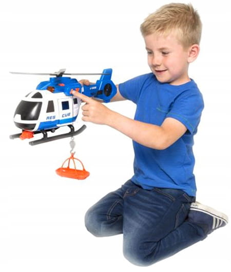 HELIKOPTER RATUNKOWY POLICJA - ŚWIATŁO DŹWIĘK Model Helikopter