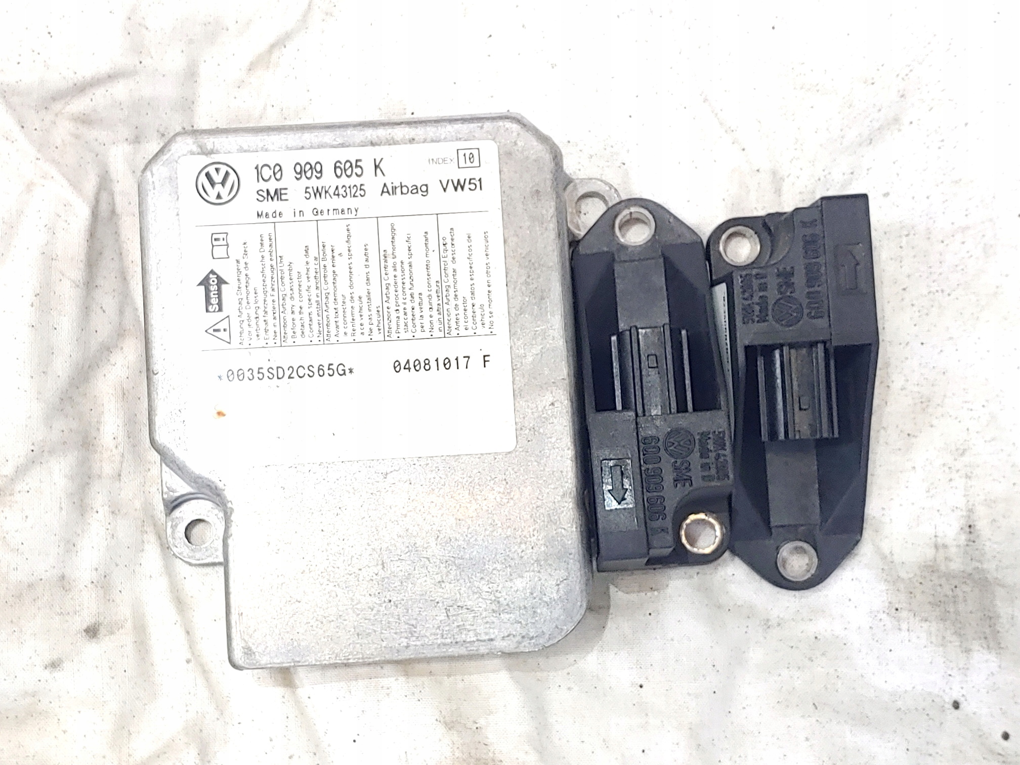 Sensor uderzenia + boczne Vw Seat Skoda