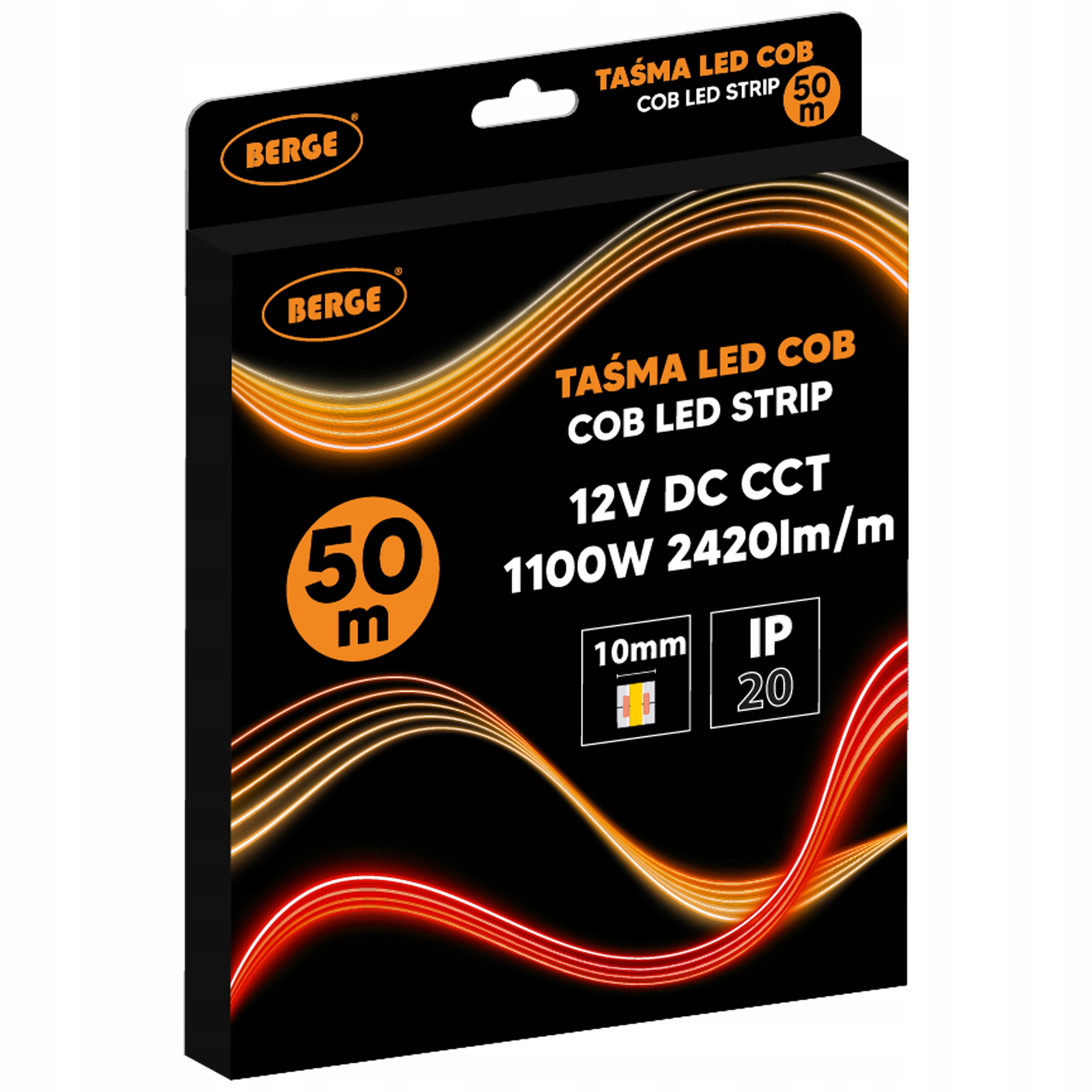 Led pásik Cob Neon 24V 50m Veľká rolka Cct 608D Teplá neutrálna studená 22W/m