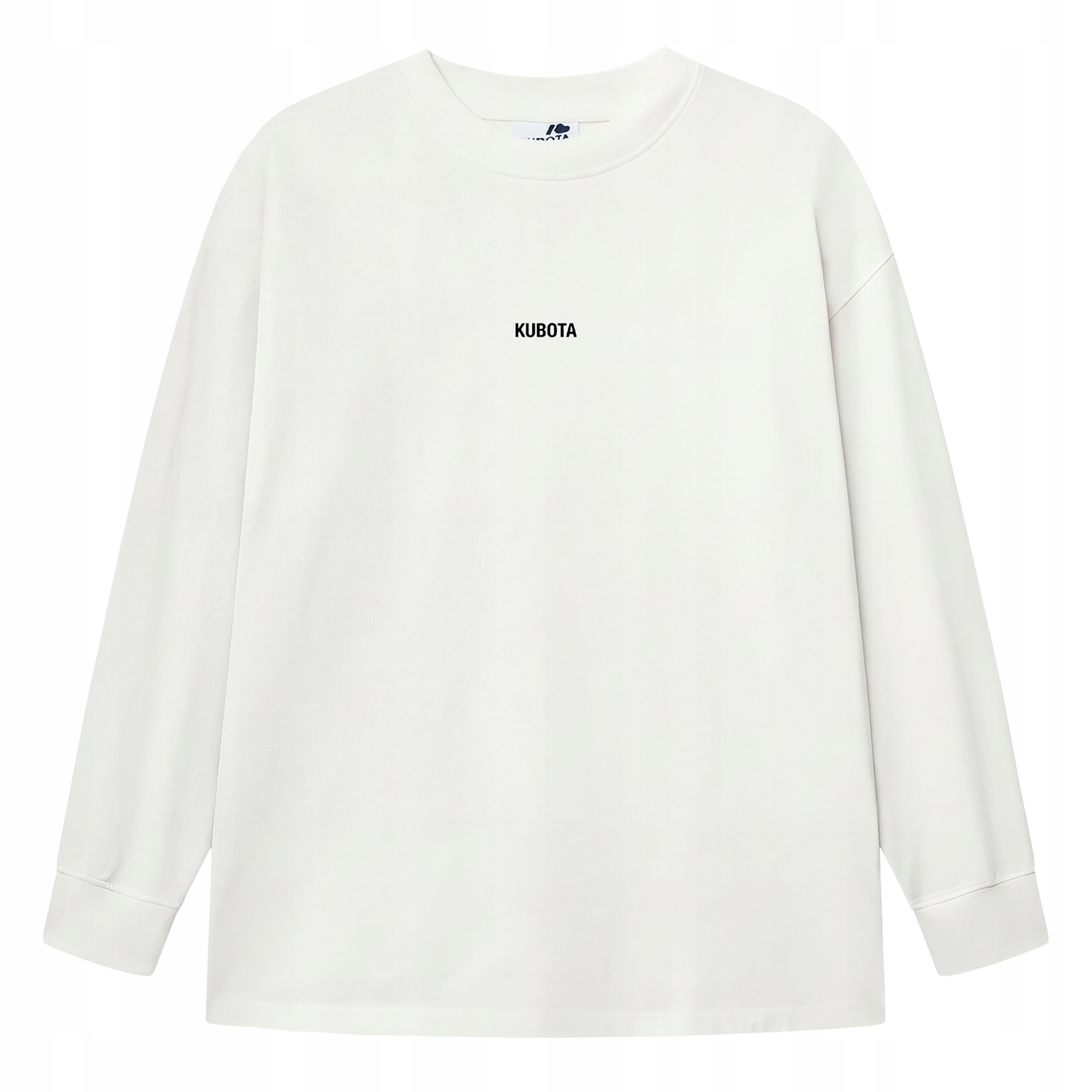 Pánské Tričko S Dlouhým Rukávem Oversize Kubota Bílá, Unisex S Dlouhým Rukávem, L