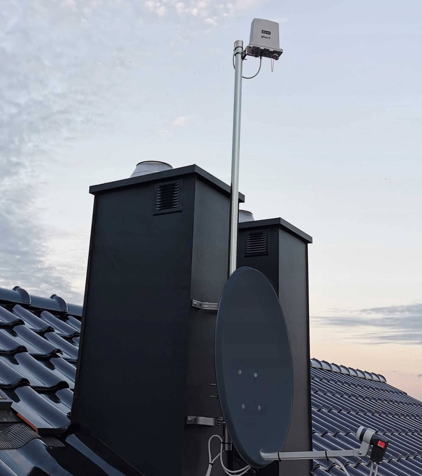 ANTENA CZASZA SATELITARNA 90 ZESTAW SINGLE HD 4K Model COR-900SAE-C