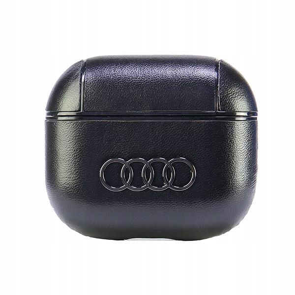 Etui Audi Leather Big Logo na AirPods 3 czarne Audi