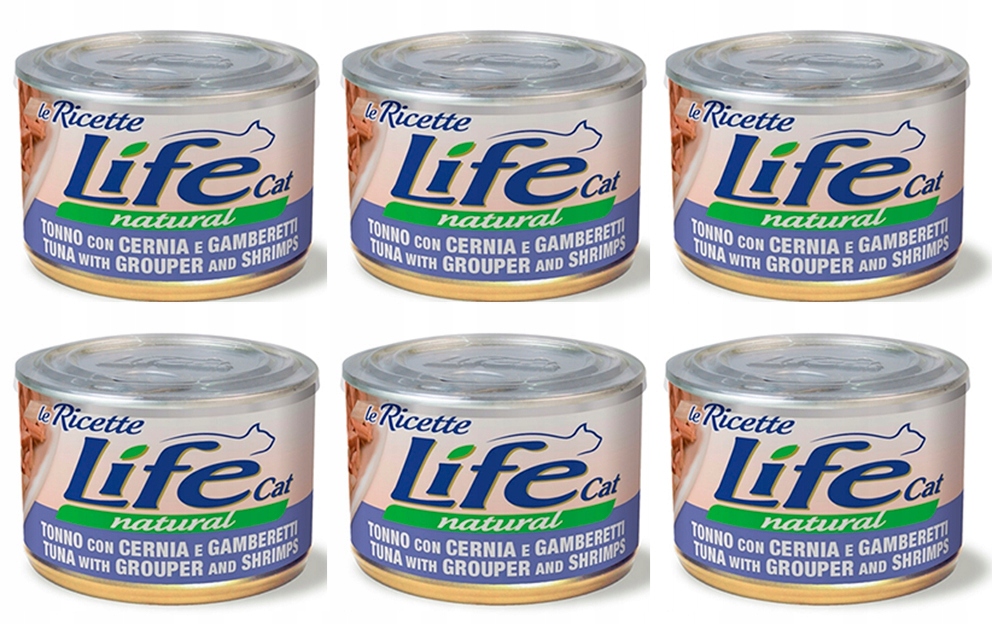 Life Cat Tuňák+grouper+krevety La Ricette 150 g