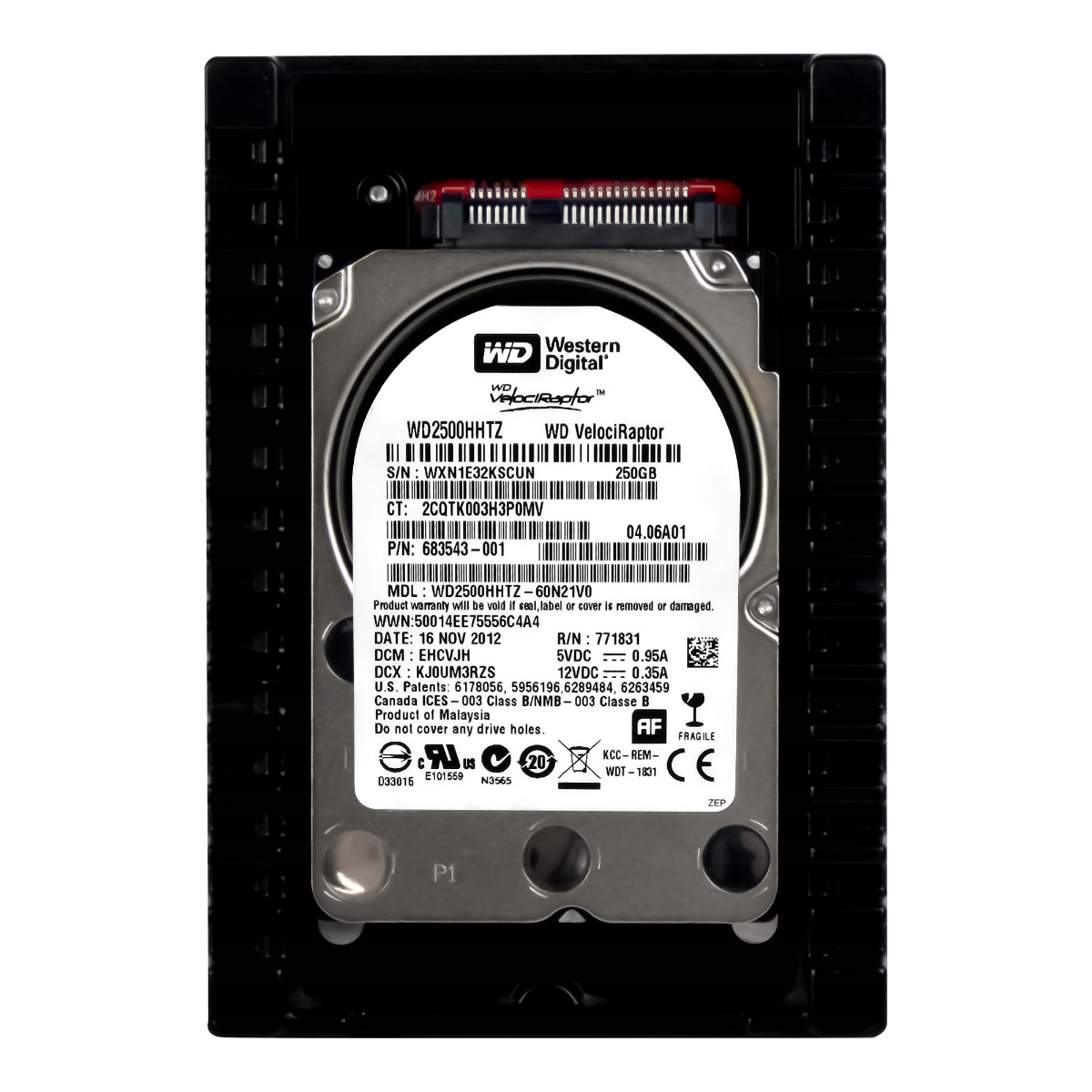 Hp 683543-001 250GB 10K 64MB Sata III 3.5'' WD2500HHTZ