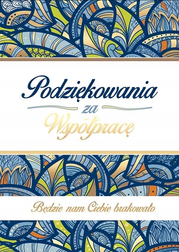 

Podziękowanie za współpracę Kartka z życzeniami 60