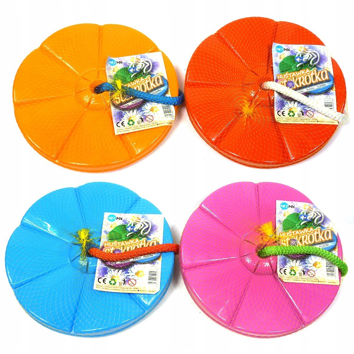 09076 HUŚTAWKA OGRODOWA KOŁO STOKROTKA RÓŻNE KOLORY Marka Mejpol