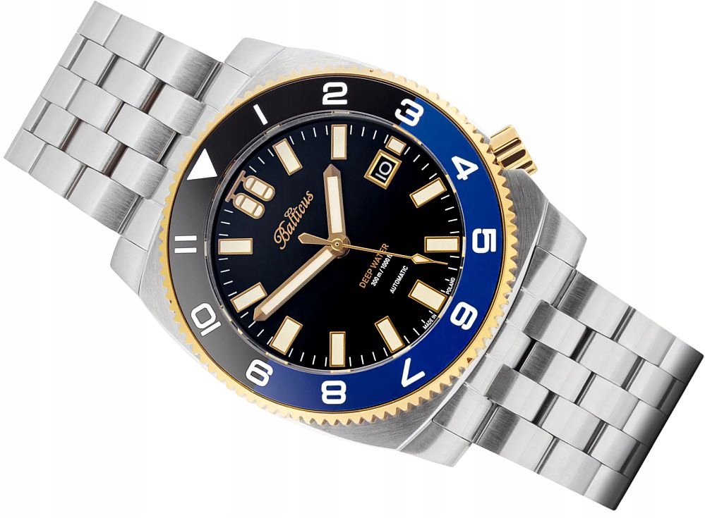 Polský Pánské Hodinky Balticus Deep Water Automatic Diver Limit Č. 41/50