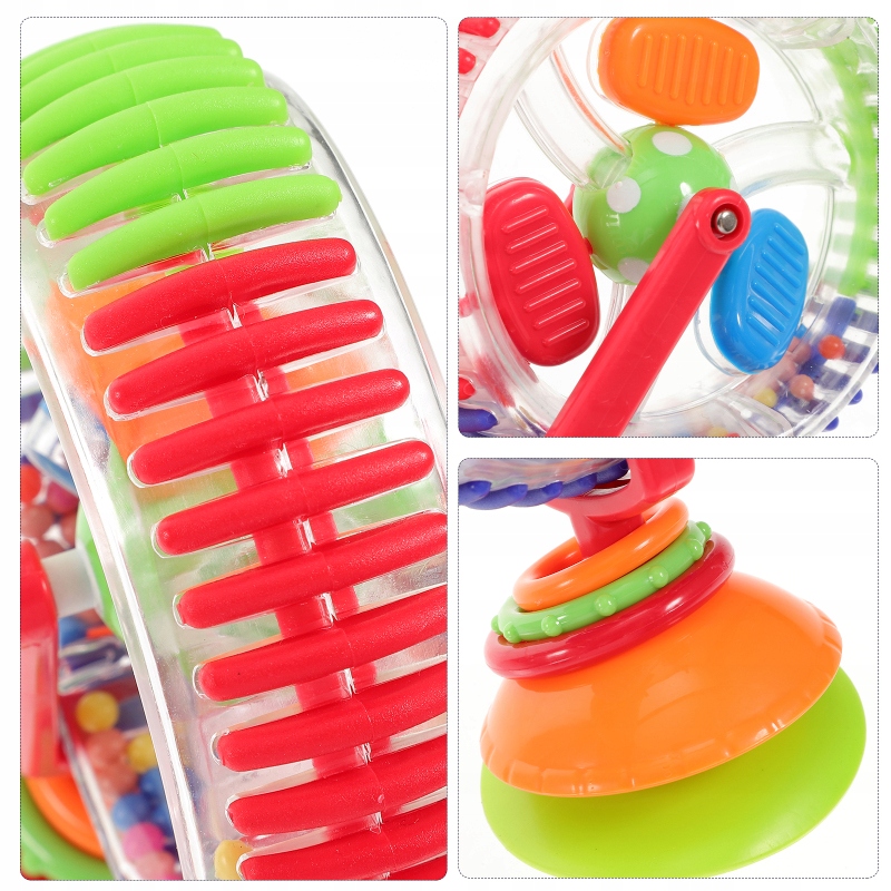 MŁYNEK KOŁOWROTEK PRZYSSAWKA ZABAWKA SENSORYCZNA GRZECHOTKA DIABELSKI MŁYN Marka Sassy