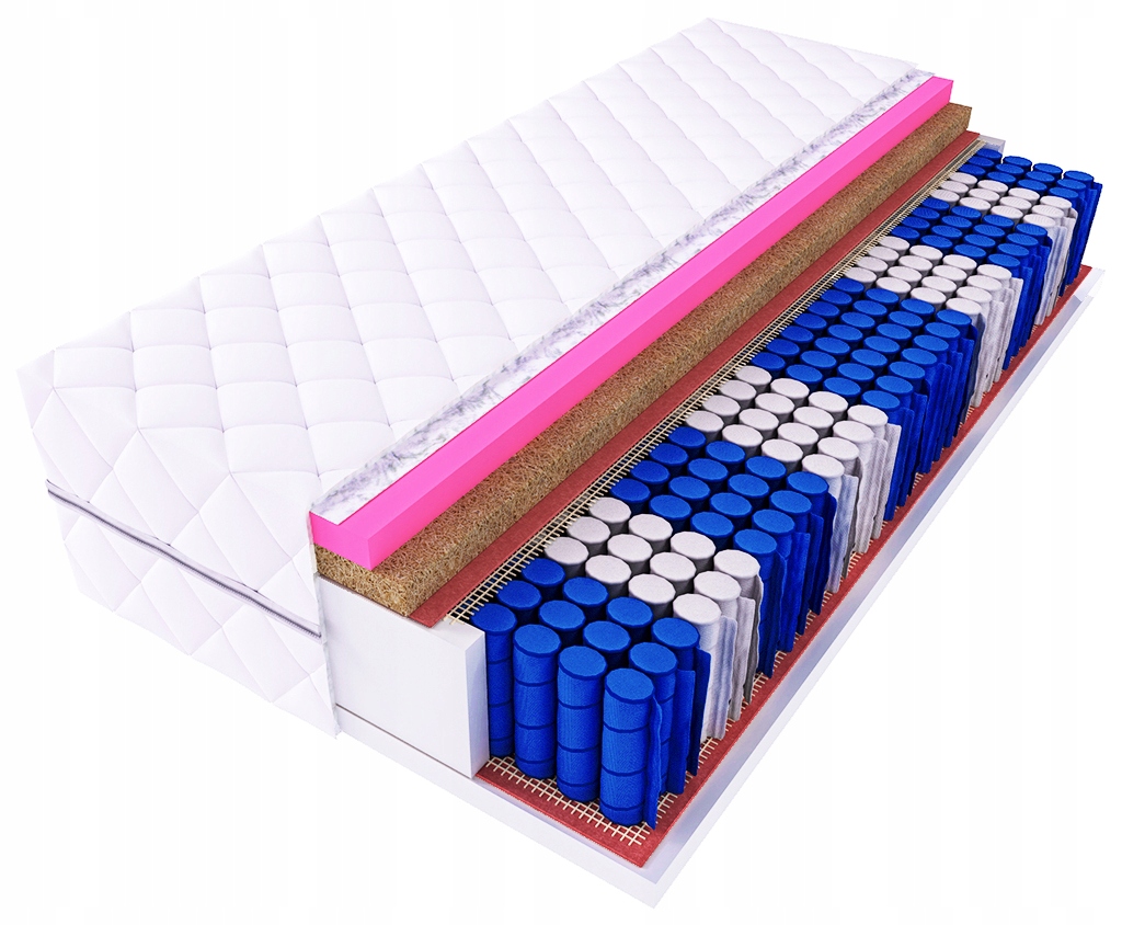 

Materac Max 90x180 Kieszeniowy, Kokos, Visco