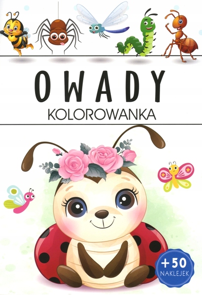 Kolorowanka owady z naklejkami