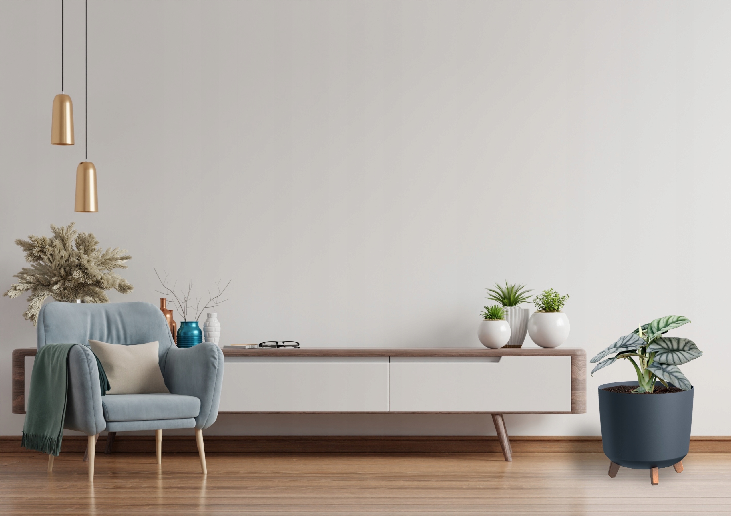 Doniczka na nóżkach GRACIA TUBUS DGTL300L | Antracyt — 6