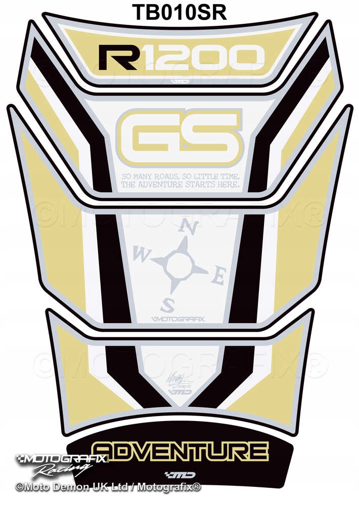 TANKPAD MOTOGRAFIX BMW R1200GS Adventure SR 06-13