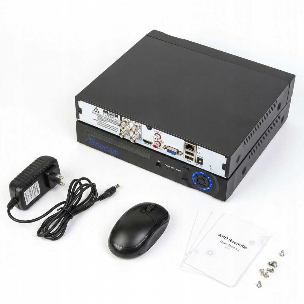 Dvr rekordér 4 kanály 1080N Hybrid 5v1 Ahd Tvi CVI Ip monitorovací sada
