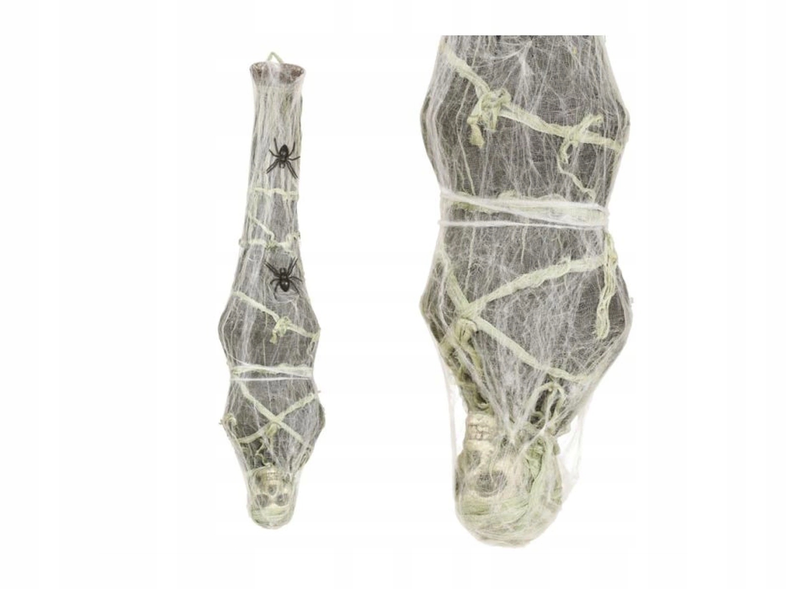 Halloweenská dekorace Závěsný mrtvola v pavučině 120 cm Guirca