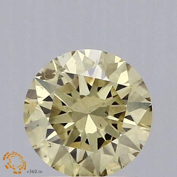 Diament laboratoryjny kolorowy 1.01ct ROUND Fancy Yellow SI1 (IGI)