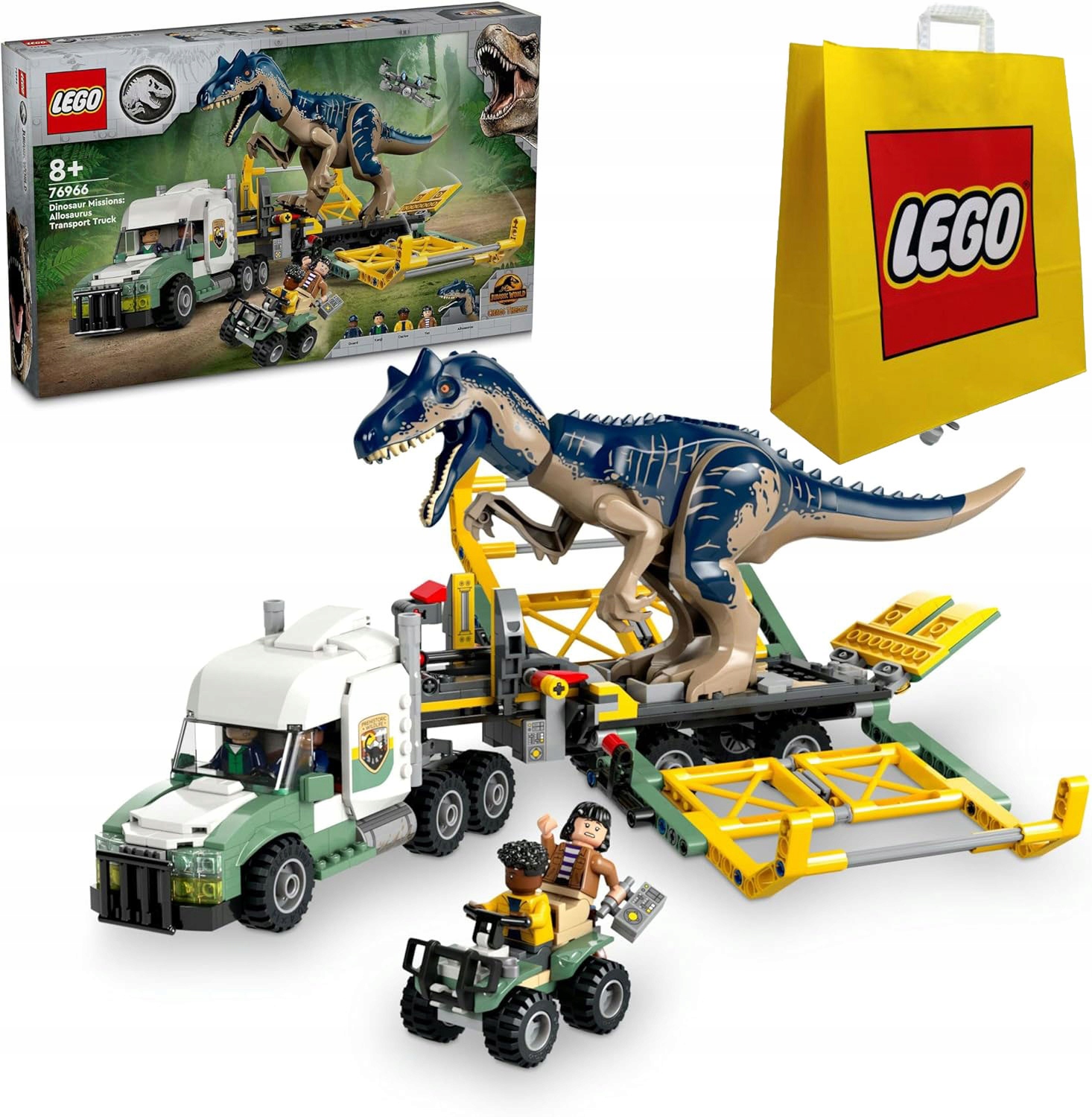 Lego Jurský svět 76966 Mise dinosaurů: přeprava allosaurů taška