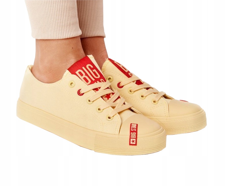 

Damskie Trampki Big Star HH274680 Żółte 39