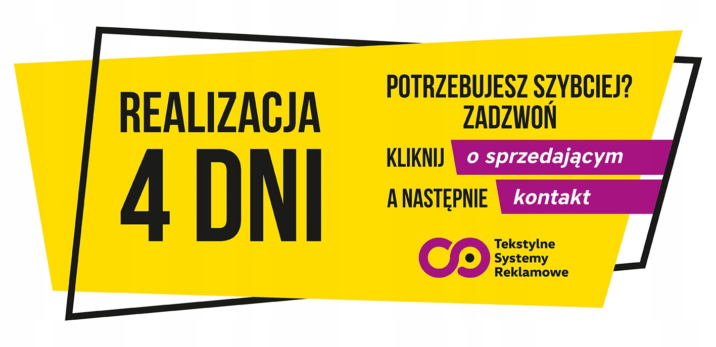 ŚCIANKA TEKSTYLNA DWUSTRONNA POP-UP -->realizacja 4 DNI<--
Marka inny