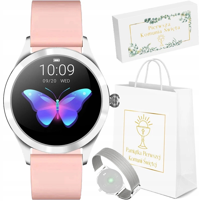 Sada hodinek Chytré Hodinky pro dívku na přijímání G.rossi růžová stříbrná