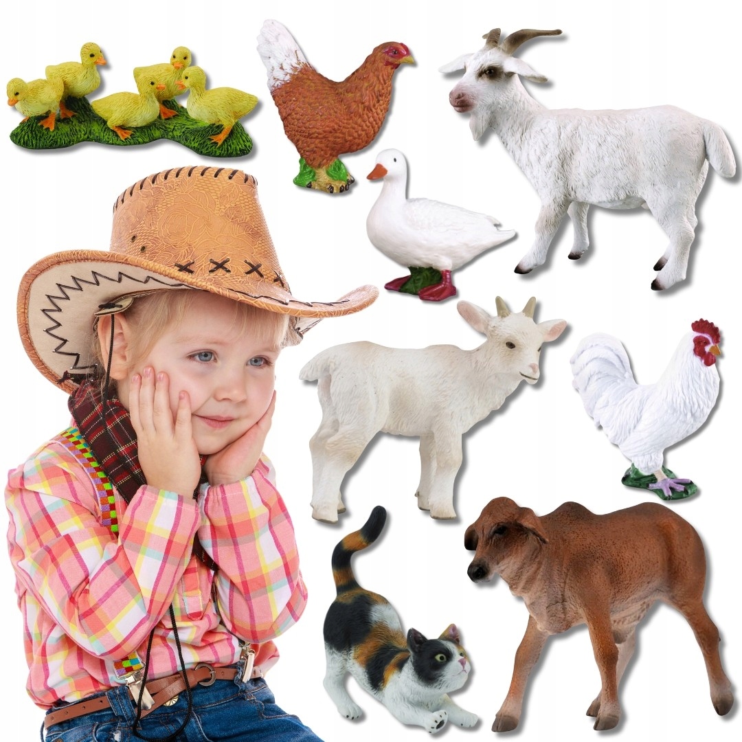 Collecta Zestaw figurek dla dzieci, figurki zwierzęta z farmy 3+