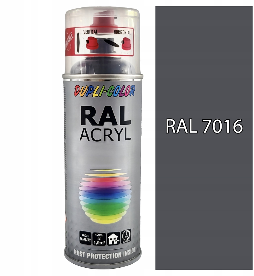 Motip Ral Acryl 7016 Półmat Dupli-color Farba Akryl Spray 400 ML
